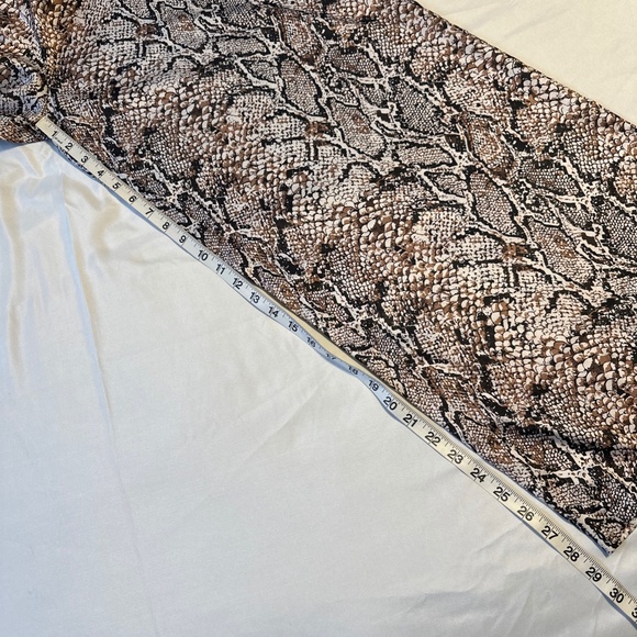 Snakeskin Print Palazzo Pants Luna Allegra Women's Medium Made In Italy Resort - Picture 6 of 8